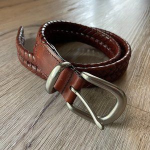 Coach 5922 Braided Leather Belt Size 32" / 80cm - Small Flaw